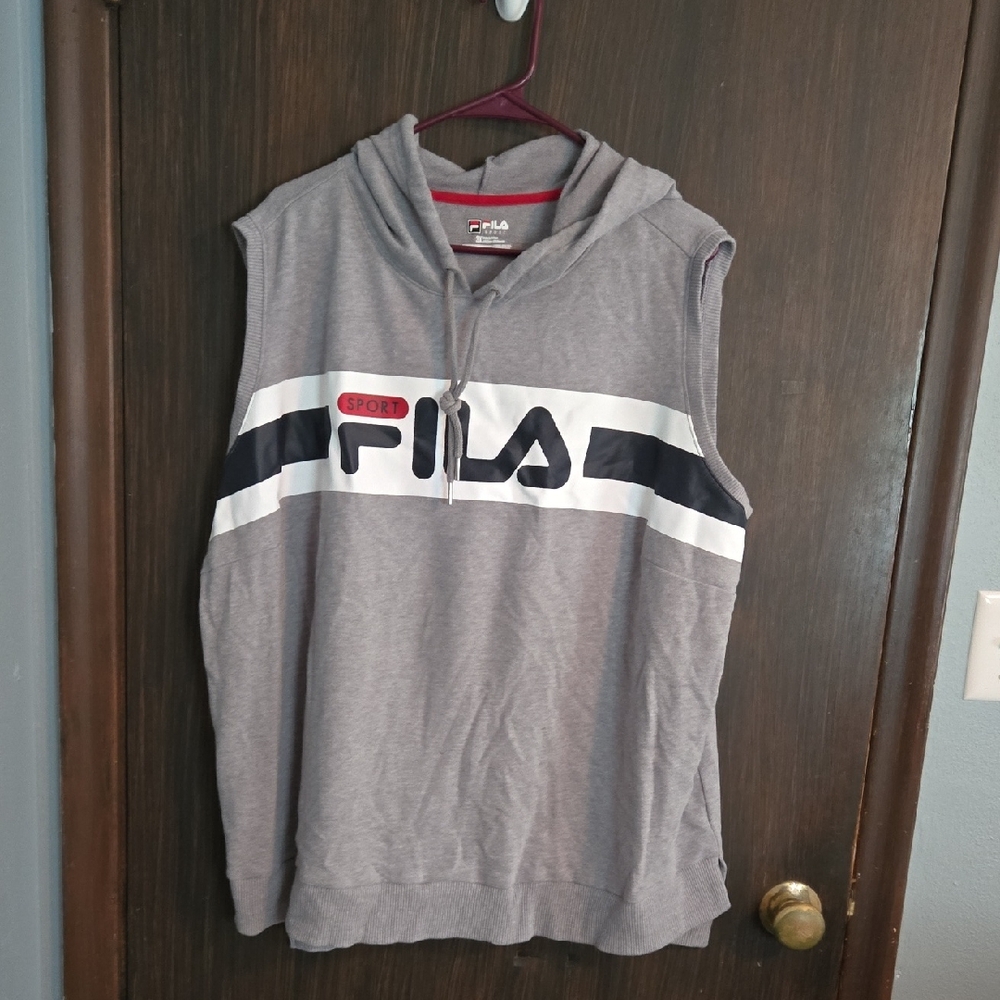Fila Sport Gray Sleeveless Hoodie